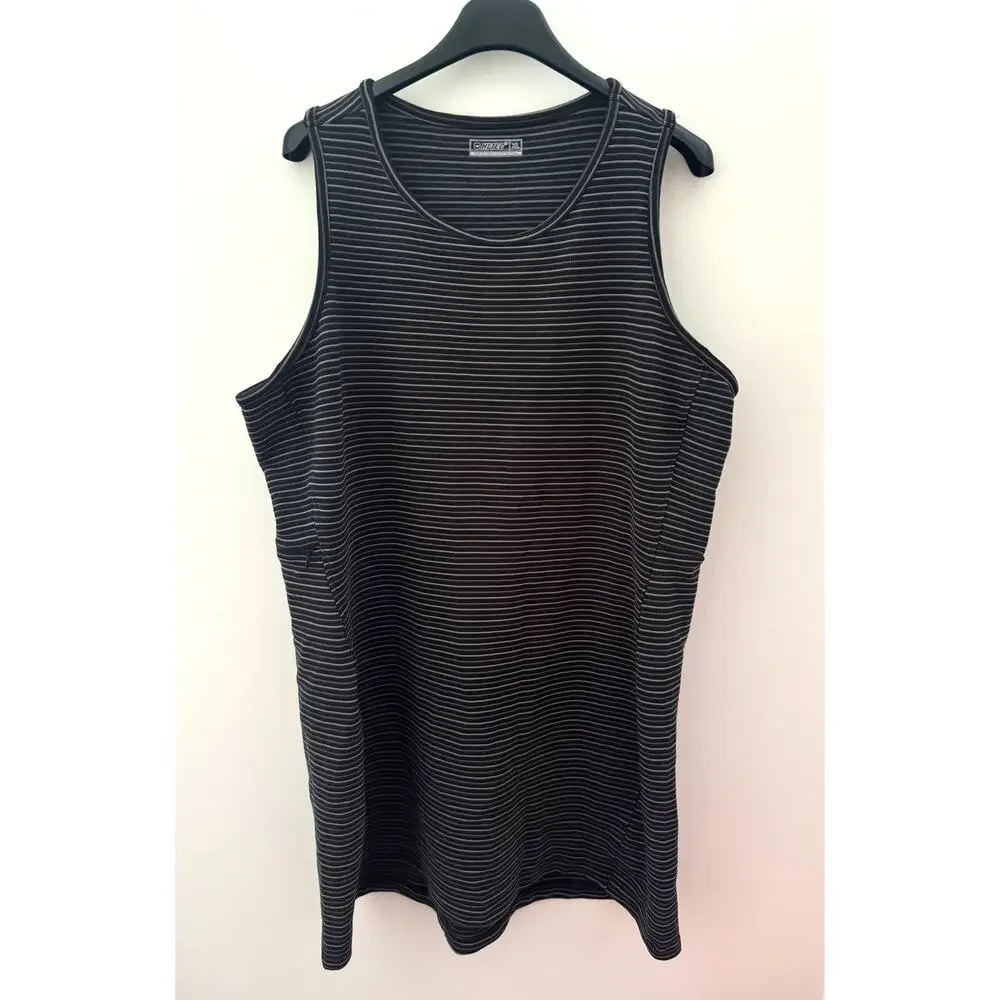 New With Tags Hi Tec Two Tone Sleeveless Ottoman Dress Womens XL‎ Zipper Pocket - Picture 2 of 6